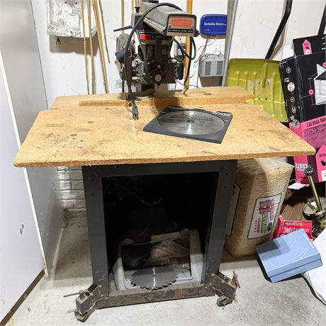 Vintage Craftsman Radial Saw on Stand