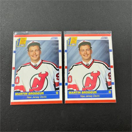 2x 1990 Score Martin Brodeur RC