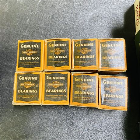8 NOS WW2 Army Surplus Harley Davidson Bearings