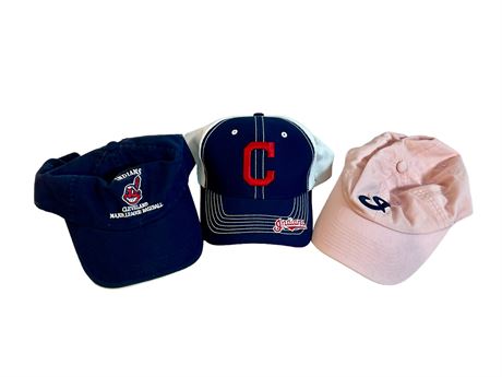 Three (3) Cleveland Indians Hats