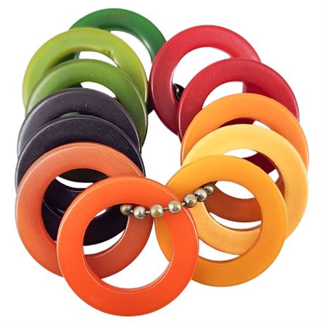 Vintage Bakelite Color Sample or Teething Rings