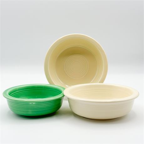 Lot of Three Fiesta Ware Bowls