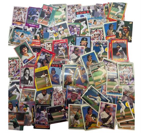 Huge Lot of Dennis Eckersley Baseball Cards