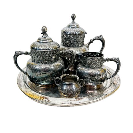 Derby Silverplate Tea Set