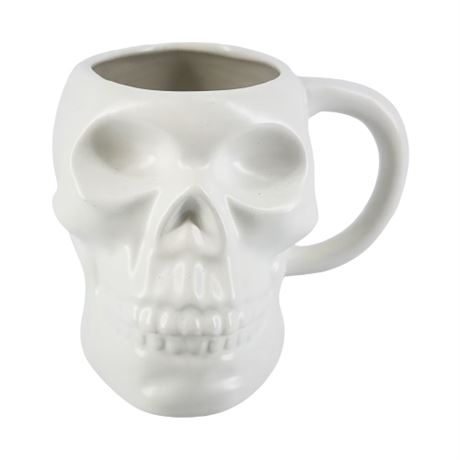 Stoneware Skull Mug