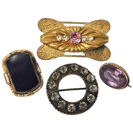 Vintage Victorian Brooches Lot