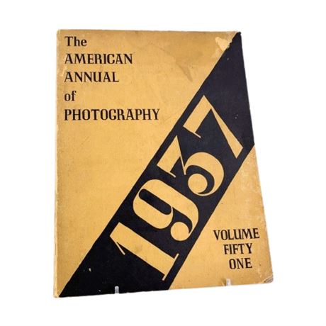 1937 American Annual of Photography Vol 51