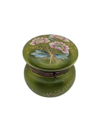 Hand Painted Lidded Jar