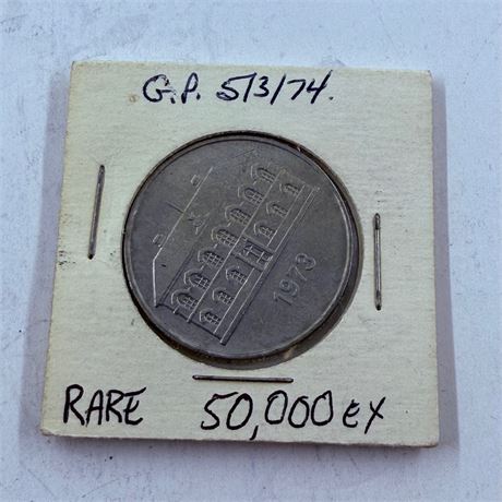 1973 Denmark 50 Kronur  VERY LOW MINTAGE