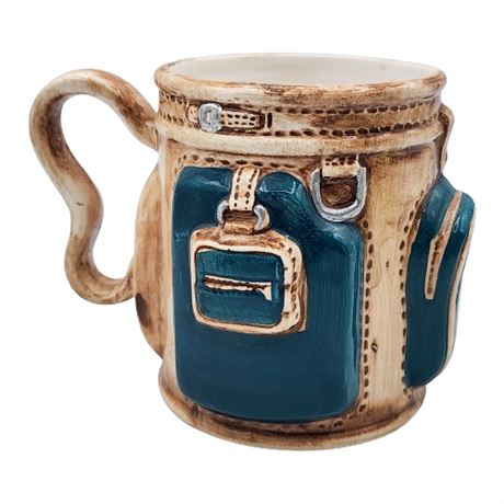 Vintage Ceramic Golf Bag Mug