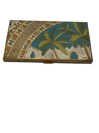 Vintage VOLUPTE unique design goldtone cigarette case