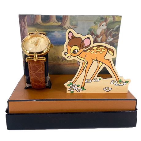 NIB Walt Disney Watch Collectors Club Bambi Watch