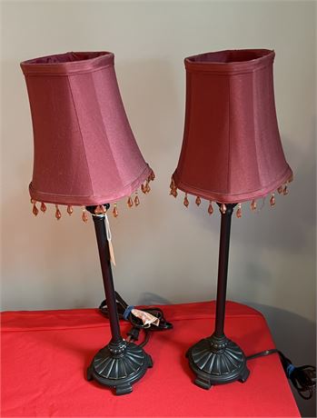 Pair 22” Table Lamps