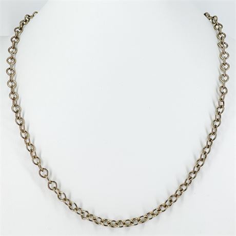 Vintage Gold-Tone Chain Link Necklace