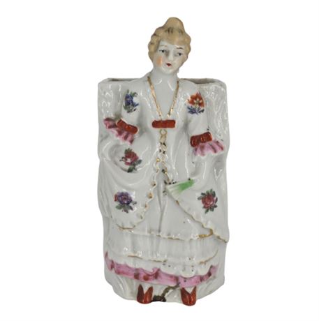 Antique Porcelain Wall Pocket