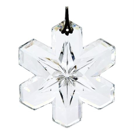 Vintage 1975 Gorham Crystal Snowflake Ornament, 2 of 2