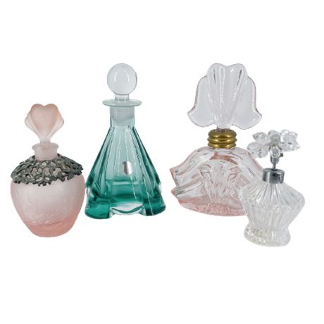 Lot of Art Glass Perfume Bottles