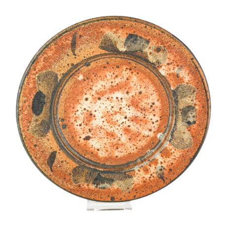 Hand Made Orange Pottery Platter