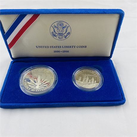US Mint 1986 Liberty Silver Proof Set