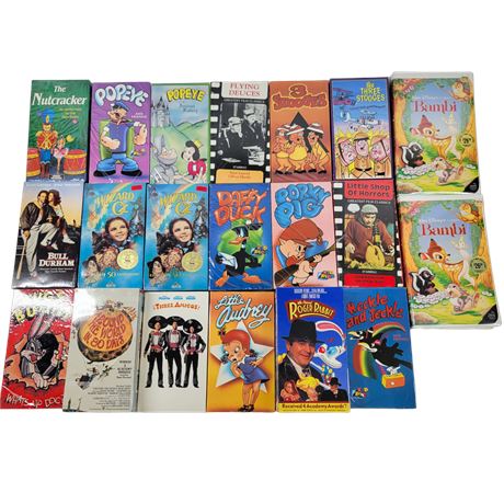 Sealed NIB Vintage VHS Tape Lot