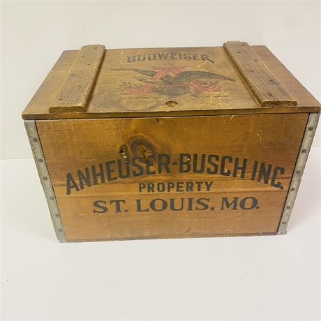 Vintage Anheuser Wooden Crate