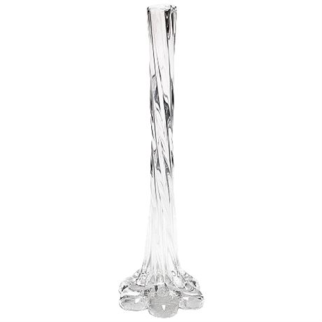 11 Inch Murano Art Glass Six-Toed Twisted Bud Vase
