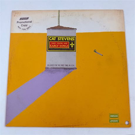 Promo Cat Stevens Very Young and Early Songs Vinyl Record