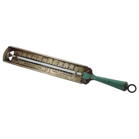 Vintage Wesson Oil Deep Frying Thermometer w/ Wooden Handle