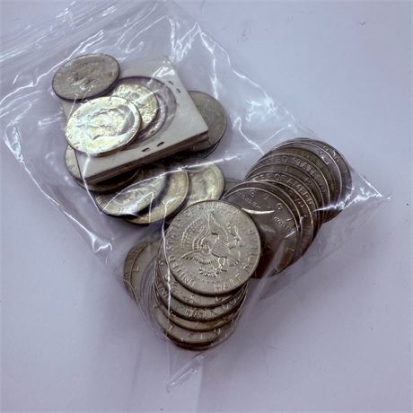 $20 Kennedy 40% Silver Halves 1965-1969
