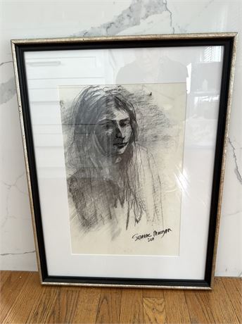 Charcoal drawing by Suzanne Morgan