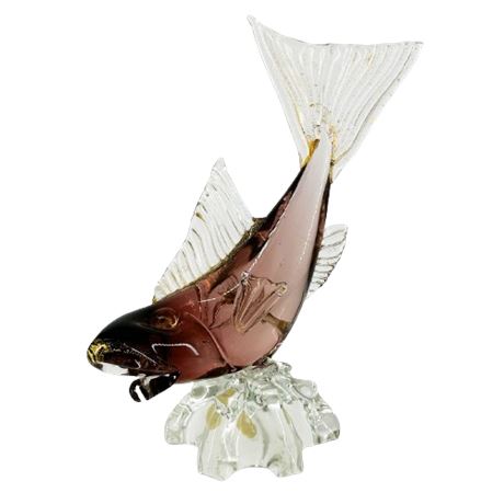Mid-Century J.I. Co Murano Venetian Glass Fish
