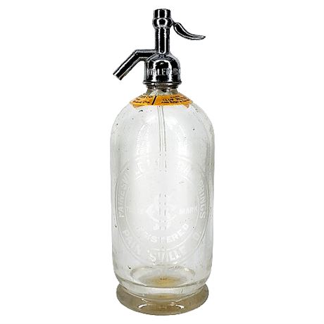 Vintage Painesville Mineral Springs Glass Seltzer Bottle w/ Deposit Collar