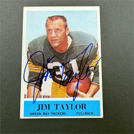 Jim Taylor Signed Card
