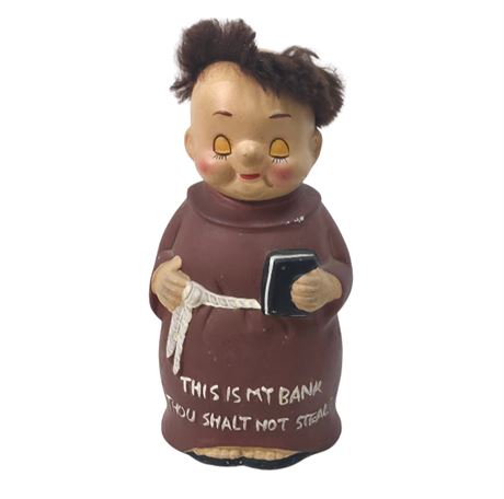 VTG Ceramic Religious Coin Bank