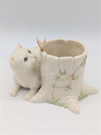 Lenox Curious Kitty Tealight Butterfly Tree