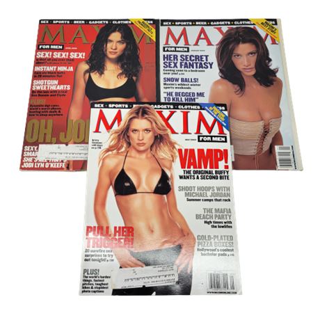 Maxim Magazine Lot of 3