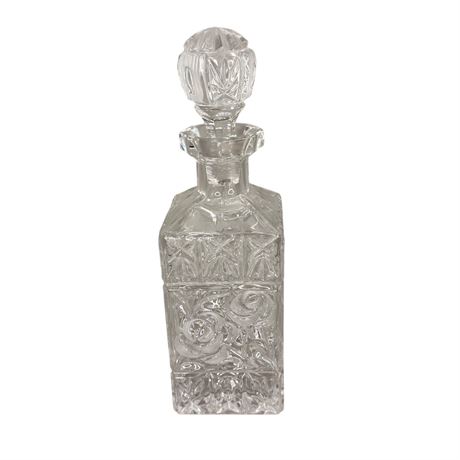 Rose Embossed Scotch Whiskey Decanter