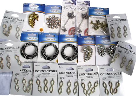 DARICE Lot of New Jewelry Making Supplies ~ Pendants & Connectors