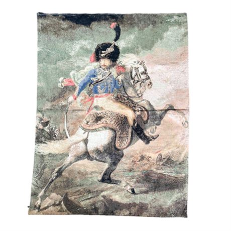 Beljen Mills Tapestry "Officer of the Mounted Chasseurs Charging"