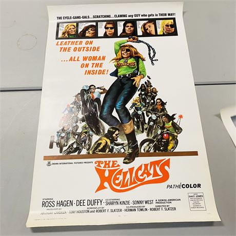Original 1968 The Hellcats Movie Poster