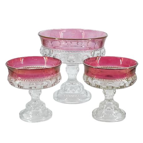 Tiffin Kings Crown Compote Lot