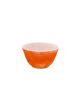 Vtg Orange/Red Pyrex Mixing Bowl 401 1.5 Pint