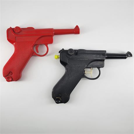 Park Plastics Black & Red Luger Water Pistols