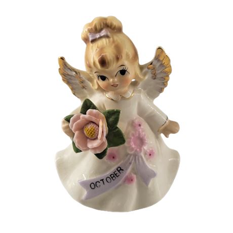 1950s KW 6224 October Birthday Angel Porcelain Figurine