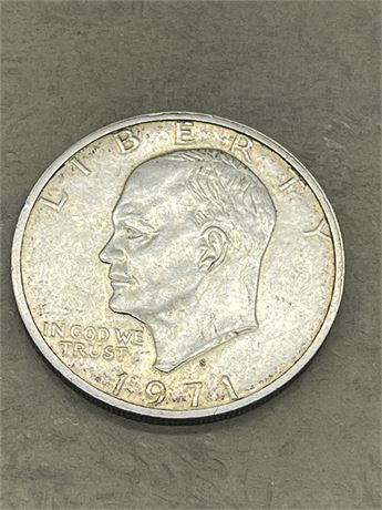 1971 S Eisenhower Silver Dollar