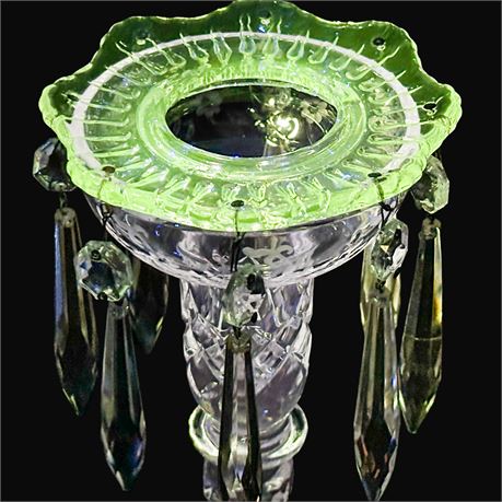 Vintage Rogaska Gallia Candlestick Holder & Crystal Bobeche