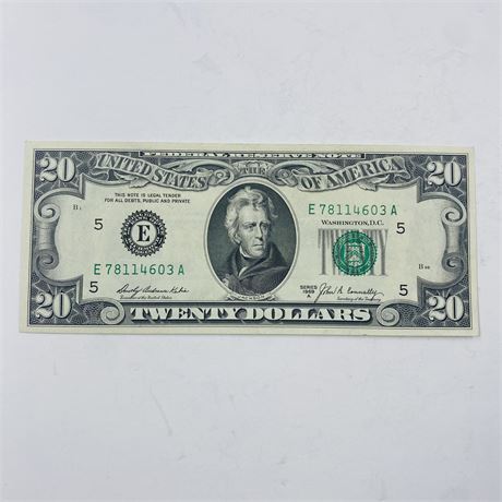 UNC 1969 $20 Bill