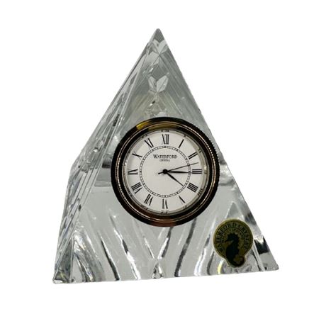Waterford Crystal Pyramid Desk Clock