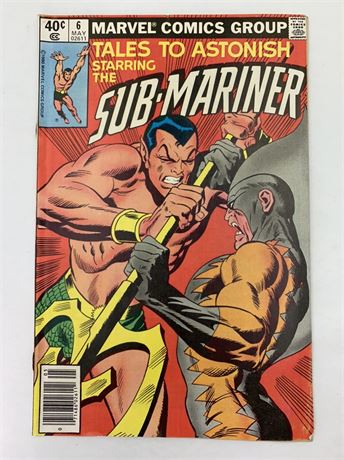 40 cent No 6 1980 Sub-Mariner Marvel Comics Group Comic