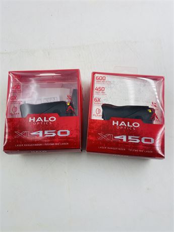 2 New Halo XL450 Laser Rangefinder